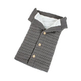 Newborn Baby Winter Warm Sleeping Bags Infant Button Knit Swaddle Wrap Swaddling Stroller Wrap Toddler Blanket Sleeping Bags