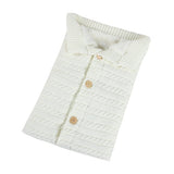 Newborn Baby Winter Warm Sleeping Bags Infant Button Knit Swaddle Wrap Swaddling Stroller Wrap Toddler Blanket Sleeping Bags