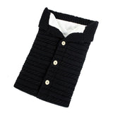 Newborn Baby Winter Warm Sleeping Bags Infant Button Knit Swaddle Wrap Swaddling Stroller Wrap Toddler Blanket Sleeping Bags