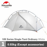 Naturehike Tent 930g VIK Series Camping Tent 20D Silicone Nylon Aluminum Pole Ultralight Tent Outdoor 1 person Tents NH18W001-K
