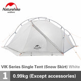 Naturehike Tent 930g VIK Series Camping Tent 20D Silicone Nylon Aluminum Pole Ultralight Tent Outdoor 1 person Tents NH18W001-K