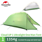 Naturehike Cloud Up Series 1 2 3 Person Camping Tent Outdoor Ultralight Camp Equipment Gear