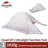 Naturehike Cloud Up Series 1 2 3 Person Camping Tent Outdoor Ultralight Camp Equipment Gear