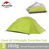 Naturehike Cloud Up Series 1 2 3 Person Camping Tent Outdoor Ultralight Camp Equipment Gear