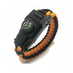 Survival paracord 4mm bracelet led multi